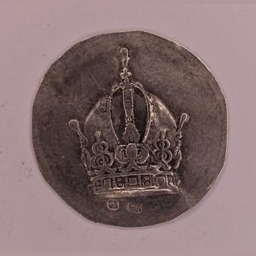 Jeton Royal crown, 2 countermarks | Coinantiquariat