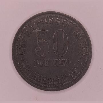 50 Pfennig Hattingen 1917: German Kriegsgeld Coin | Coinantiquariat