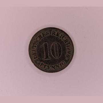 1898 G 10 Pfennig Wilhelm II Type 2 Small Shield | Coinantiquariat