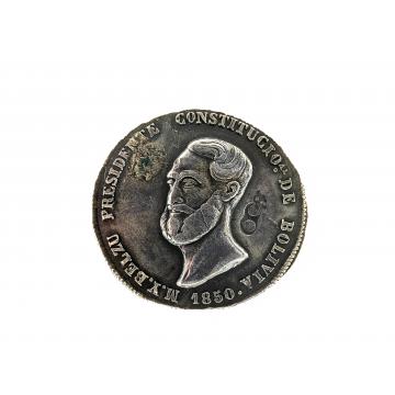 Silver Medal - General Belzu Bolivia 1850 | Coinantiquariat